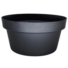 Vaso Cuia Bari Eco (20x10) Cor Preta OKLA