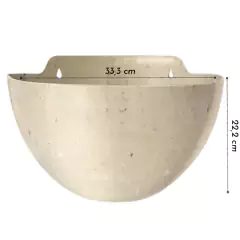 Cachepô Elegance de Parede Médio (5,5L) Travertino NUTRIPLAN - loja online