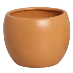 Vaso Cerâmica Esmaltado Intense (15) Cor Terracota BURGUINA