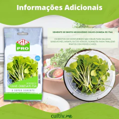 Sementes Broto Microverdes Couve Chinesa Pe-Tsai (100g) ISLA - loja online