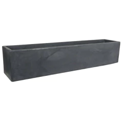 Vaso Floreira Cubo (100x20) Antique Preto VASART na internet