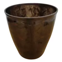 Vaso Redondo Stone (150mm) Café Marmorizado INJEPLASTEC - comprar online
