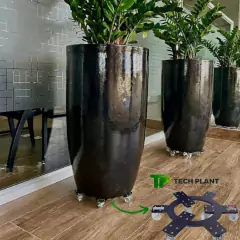 Suporte Alum. Invisível 50cm c/12 Rodas até 480kg TECH PLANT