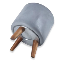 Vaso Doha Pequeno Pé Palito (22x19) Cinza ALPE E ARITANA - Cultiv.me