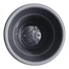 Vaso Milano Prato Anti-Dengue (M-28,5x24) Preto RIQUEPLÁS - Cultiv.me