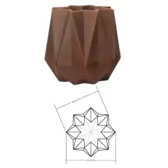 Vaso Origami 51 (69,2L) Café Imperial NUTRIPLAN - Cultiv.me