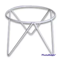 Suporte de Mesa Tripé para Vaso 14 Branco - JC JARDIM