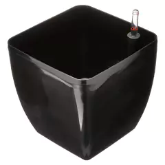 Vaso Autoirrigável Oxford Reservatório (25X25X24) Preto OKLA - Cultiv.me