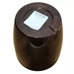 Vaso Redondo Stone (150mm) Café Marmorizado INJEPLASTEC - loja online