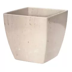 Cachepô Elegance Quadrado 01 (0,95L) Travertino NUTRIPLAN