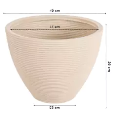 Vaso Cone Baixo Riscato 36 (38L) Cor Areia VASAP - loja online