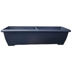 Vaso Jardineira Siena (60x21) Cor Preta OKLA