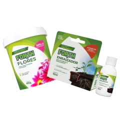 KIT Fertilizante para Flores + Fertilizante Enraizador FORTH