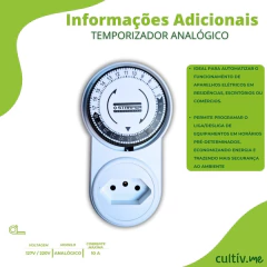 Temporizador Timer Analógico Automático (Bivolt) STARFER - comprar online