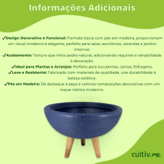 Vaso Bacia Pé Palito (20x32) Azul ALPE E ARITANA - loja online