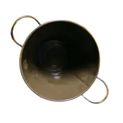 Vaso Cachepô Decorativo em Lata com Alça (Menino) TOP GARDEN - Cultiv.me