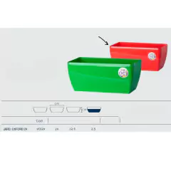 Jardineira Oxford 24 (24X13X10) Preta OKLA - Cultiv.me