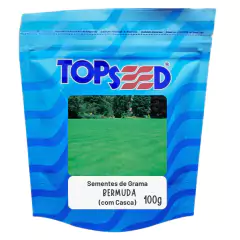 Sementes de Grama Bermuda com Casca (100g) TOPSEED