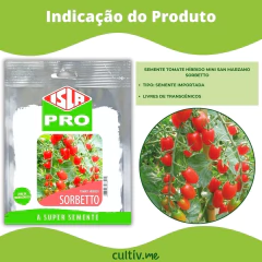 Semente Tomate Sorbetto Híbrido Mini San Marzano (20) ISLA - loja online