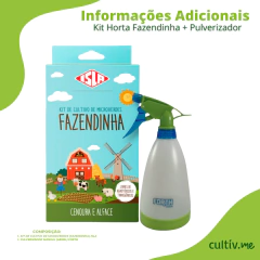 Kit Horta Fazendinha (Cultivo Microverdes + Pulverizador) - comprar online