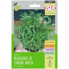 Sementes Brotos de Microverdes de Cenoura Radesh Super ISLA