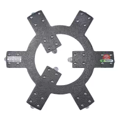 Suporte Alum. Invisível 30cm c/09 Rodas até 360kg TECH PLANT - Cultiv.me