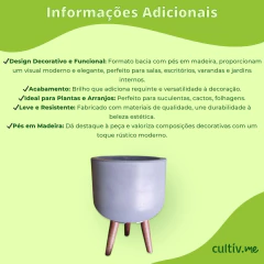 Vaso Doha Médio Pé Palito (31x25) Cimento ALPE E ARITANA - loja online