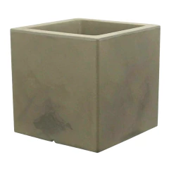 Vaso Cubo (20x20) Cor Antique Camurça VASART