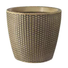 Vaso Treccia Redondo 24 (8,5L) Envelhecido NUTRIPLAN