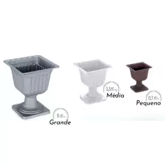 Vaso Taça Quadrado Pequeno (700L) Coffee INJEPLASTEC - comprar online