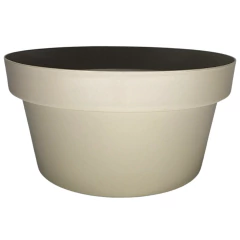 Vaso Cuia Bari Eco (20x10) Cor Cinza Taupe OKLA