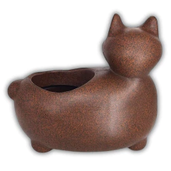 Vaso Mascote Gato 30 Cor Ferrugem NUTRIPLAN na internet
