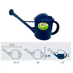 Imagem do Regador de Plástico Bico Chuveiro (1,5L) Azul Escuro OKLA