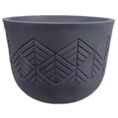 Vaso Tribo Redondo 42 (22L) Preto Ardósia JAPI