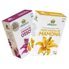 KIT Fertilizantes Torta de Mamona + Farinha de Osso VITAPLAN
