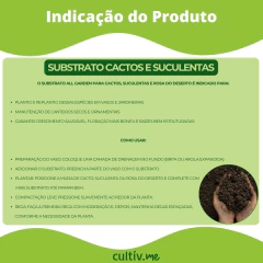 Substrato Cactos Suculentas Rosa do Deserto (2Kg) ALL GARDEN - Cultiv.me