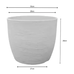 Vaso Europa Redondo 33 (18L) Cor Chumbo JAPI - comprar online