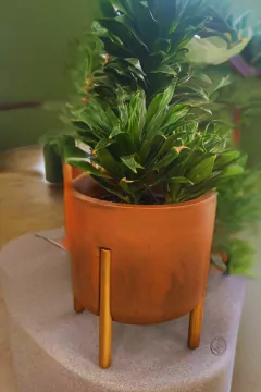 Vaso Cilíndrico Decore 33 (16L) Cor Aço Corten JAPI - comprar online