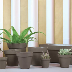 Vaso Sampa (14x13 cm) Cor Taupe VASART na internet