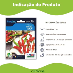 Semente de Pimenta Murupi Blueline TOPSEED - Cultiv.me