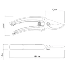 Tesoura de Poda c/Lâmina Metálica e Cabo Plástico TRAMONTINA na internet