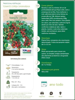 Sementes De Tomate Cereja (Samambaia) TOPSEED - comprar online
