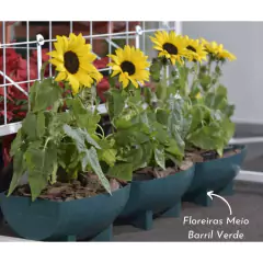 Floreira Meio Barril (33X24X15) Tabaco RIQUEPLÁS - comprar online