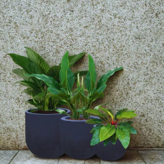 Imagem do Vaso Cilíndrico Rústico 44 (51L) Cor Grafite JAPI