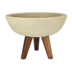 Vaso Bacia Mini (17x23) Cor Travertino ALPE E ARITANA