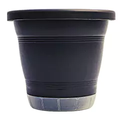 Vaso Milano Prato Anti-Dengue (G-35x30) Preto RIQUEPLÁS