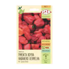 Kit sementes pimenta habanero vermelha e amarela ISLA na internet