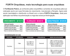 Fertilizante Orquídeas (manutenção) 400g FORTH By Peters na internet