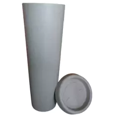 Vaso Classic Cone 70 com Prato (27,5L) Cor Areia NUTRIPLAN