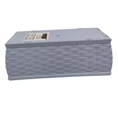 Jardineira Rattan Mini (750ML) Azul INJEPLASTEC - Cultiv.me